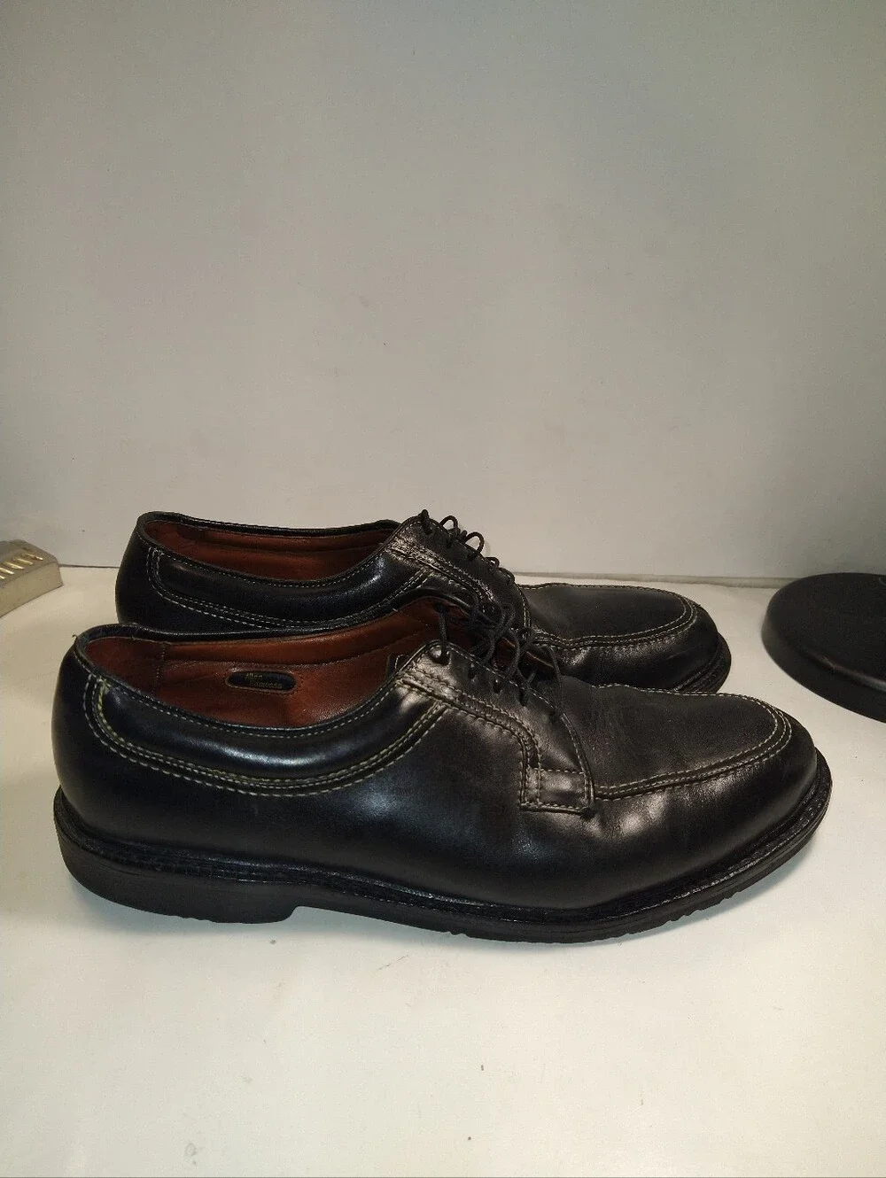 Allen Edmonds Wilbert Black Leather Split Toe Dress Shoes Men's sz 12D.
